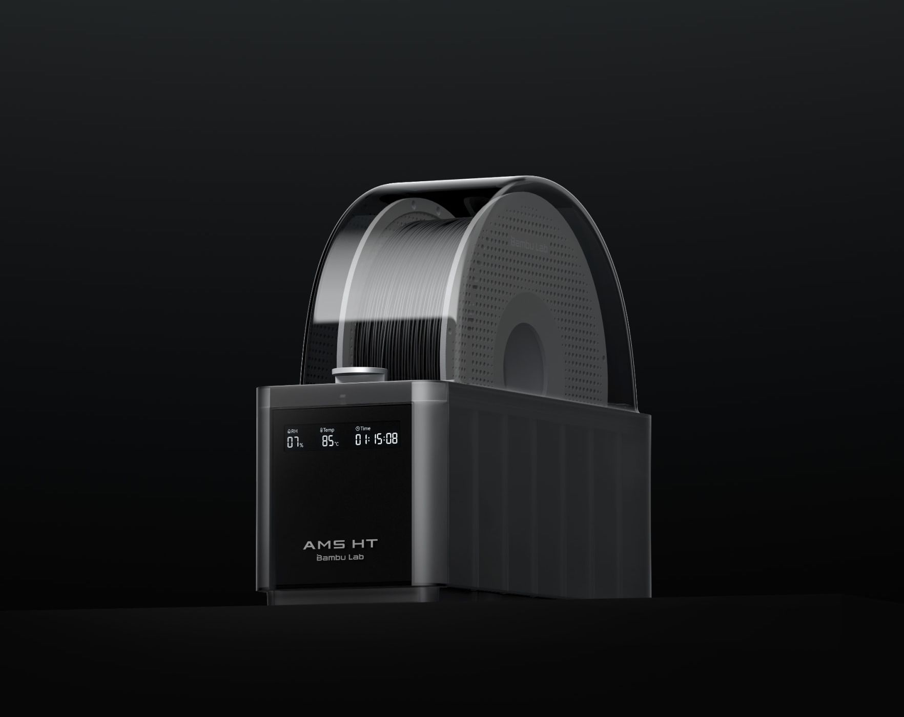 Bambu Lab AMS HTの本体外観と乾燥機能付き構造